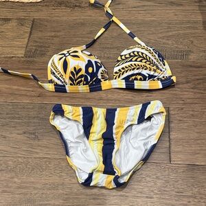 VENUS Yellow and Blue Bikini Set